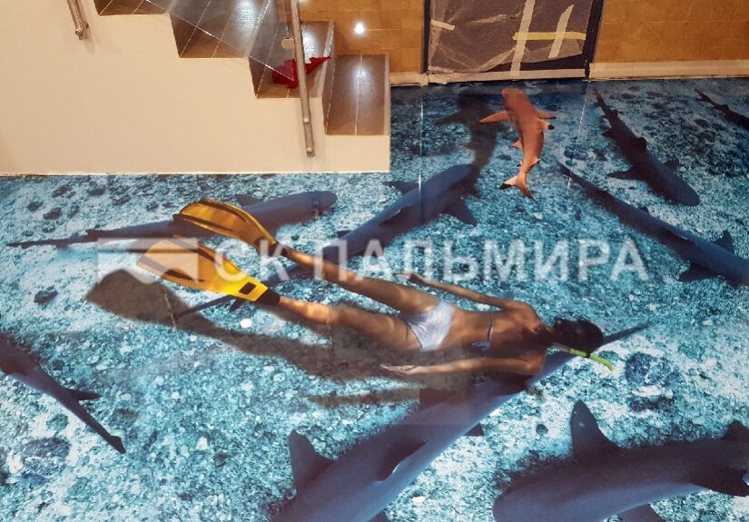 3D наливные полы в Санкт-Петербурге цена за м2 Пальмира